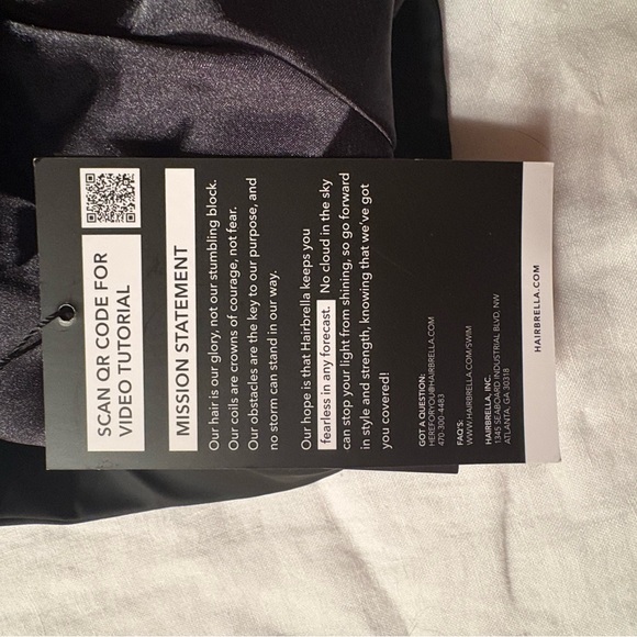 Black Swim Cap - Picture 4 of 4